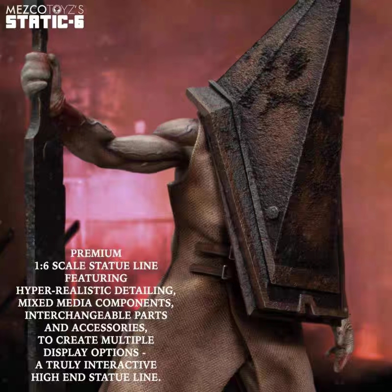 Mezco Studio - STATIC SIX Silent Hill 2 1/6 Scale Red Pyramid Thing Statue (Licensed) Statue