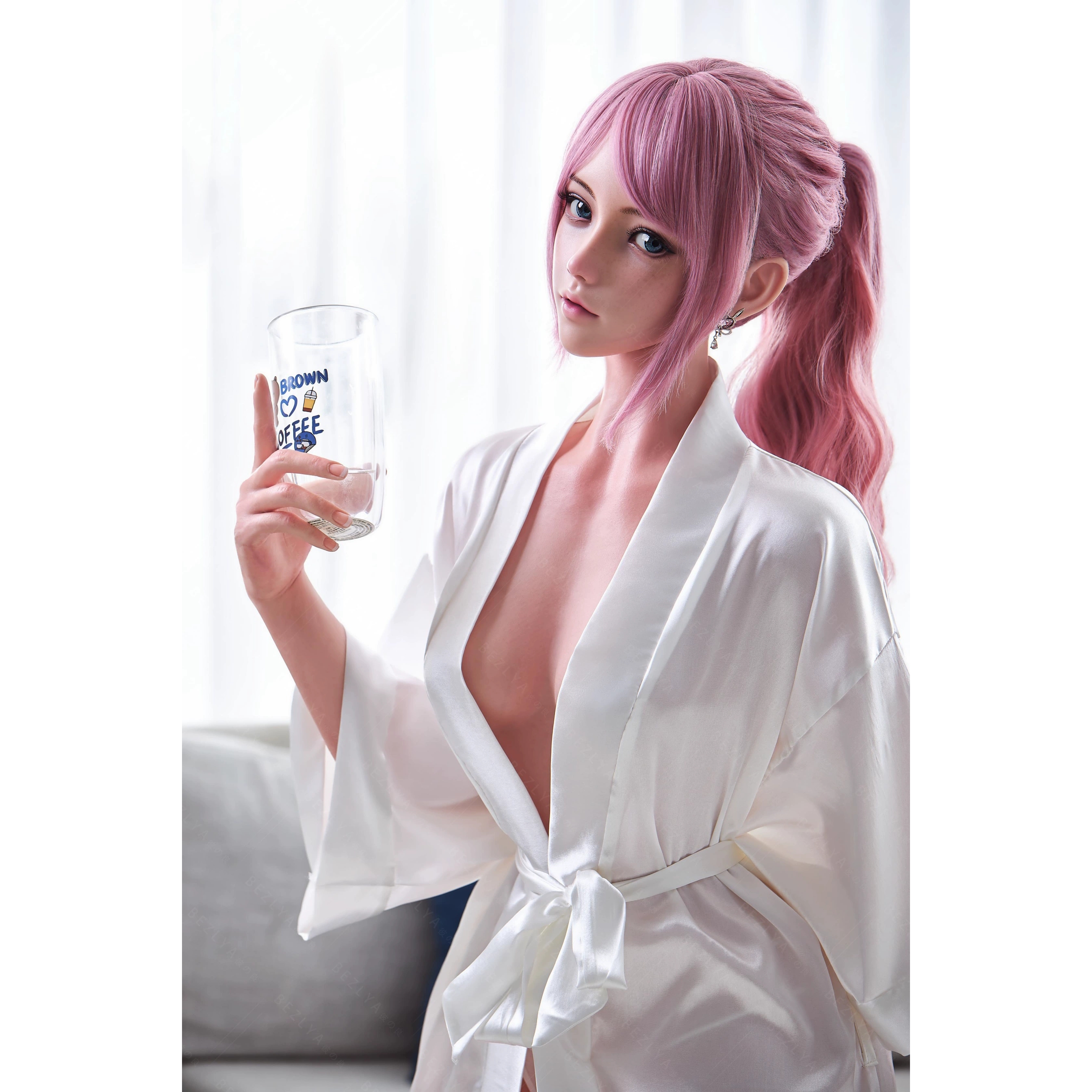 Bezlya - 2.1 Series: Coral - Ultra Makeup 1/1 Scale Silicone Doll (Licensed) Statue 