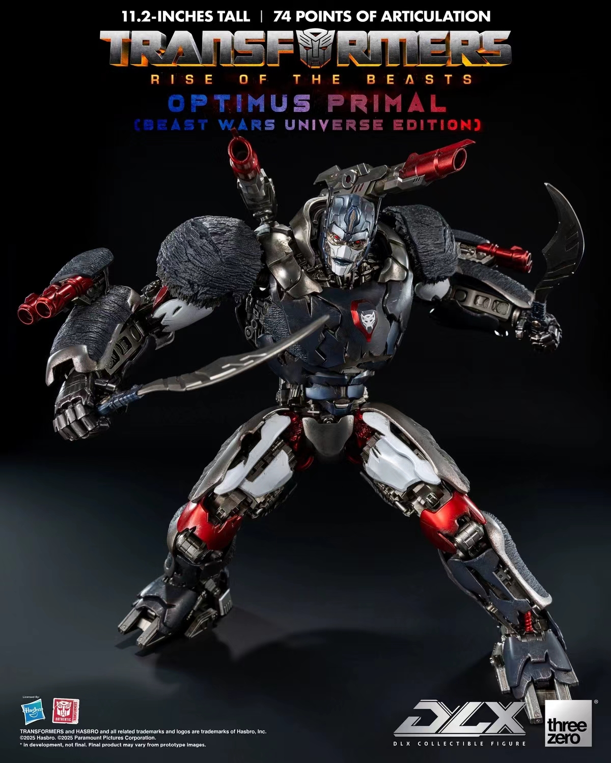 Threezero - Transformers: Rise of the Beasts DLX Optimus Primal (Beast Wars Universe Edition) 3Z08850W0 (Licensed)