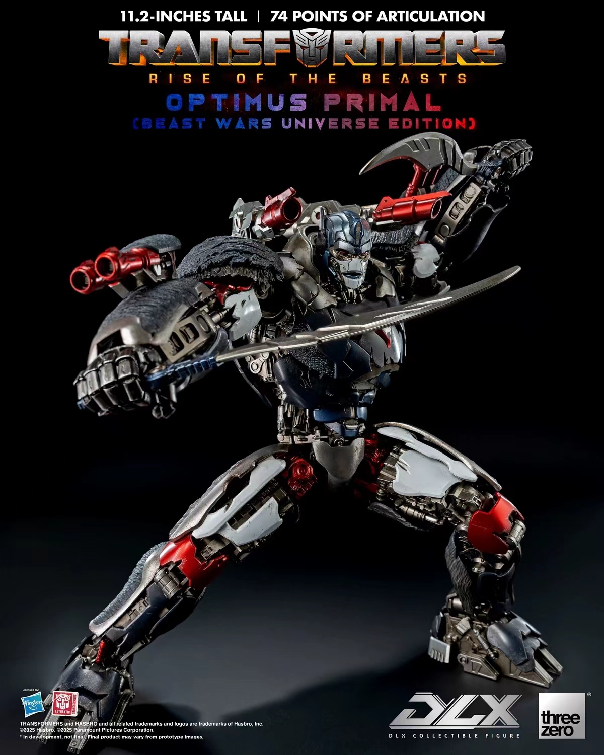 Threezero - Transformers: Rise of the Beasts DLX Optimus Primal (Beast Wars Universe Edition) 3Z08850W0 (Licensed)