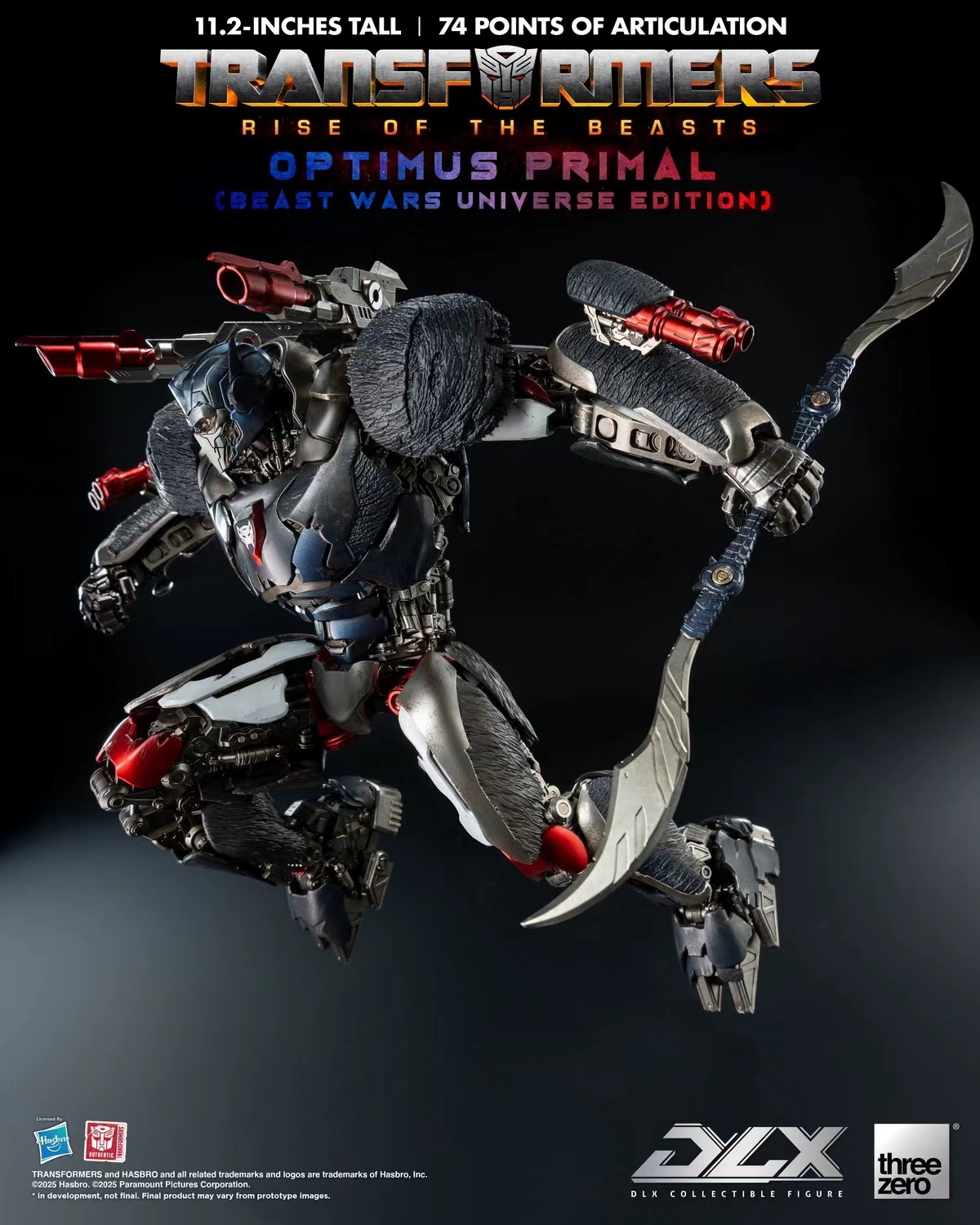 Threezero - Transformers: Rise of the Beasts DLX Optimus Primal (Beast Wars Universe Edition) 3Z08850W0 (Licensed)