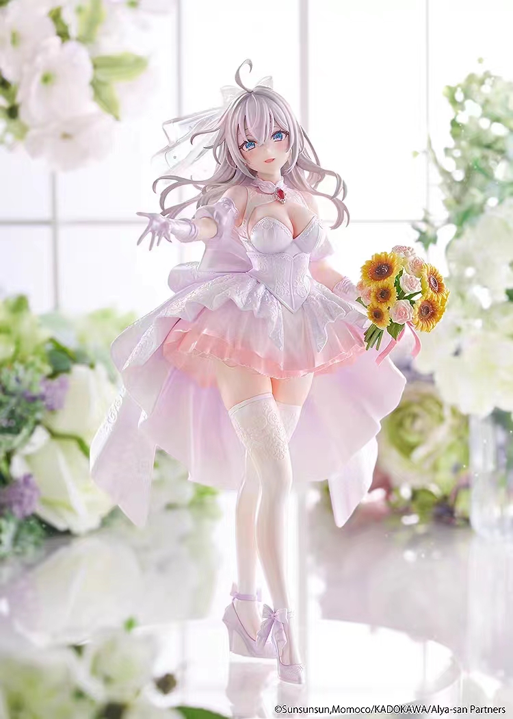 KADOKAWA - KDcolle Alya Sometimes Hides Her Feelings in Russian - Alisa Mikhailovna Kujou Wedding Dress Ver. 1/7 Complete Figure (Licensed)Statue 