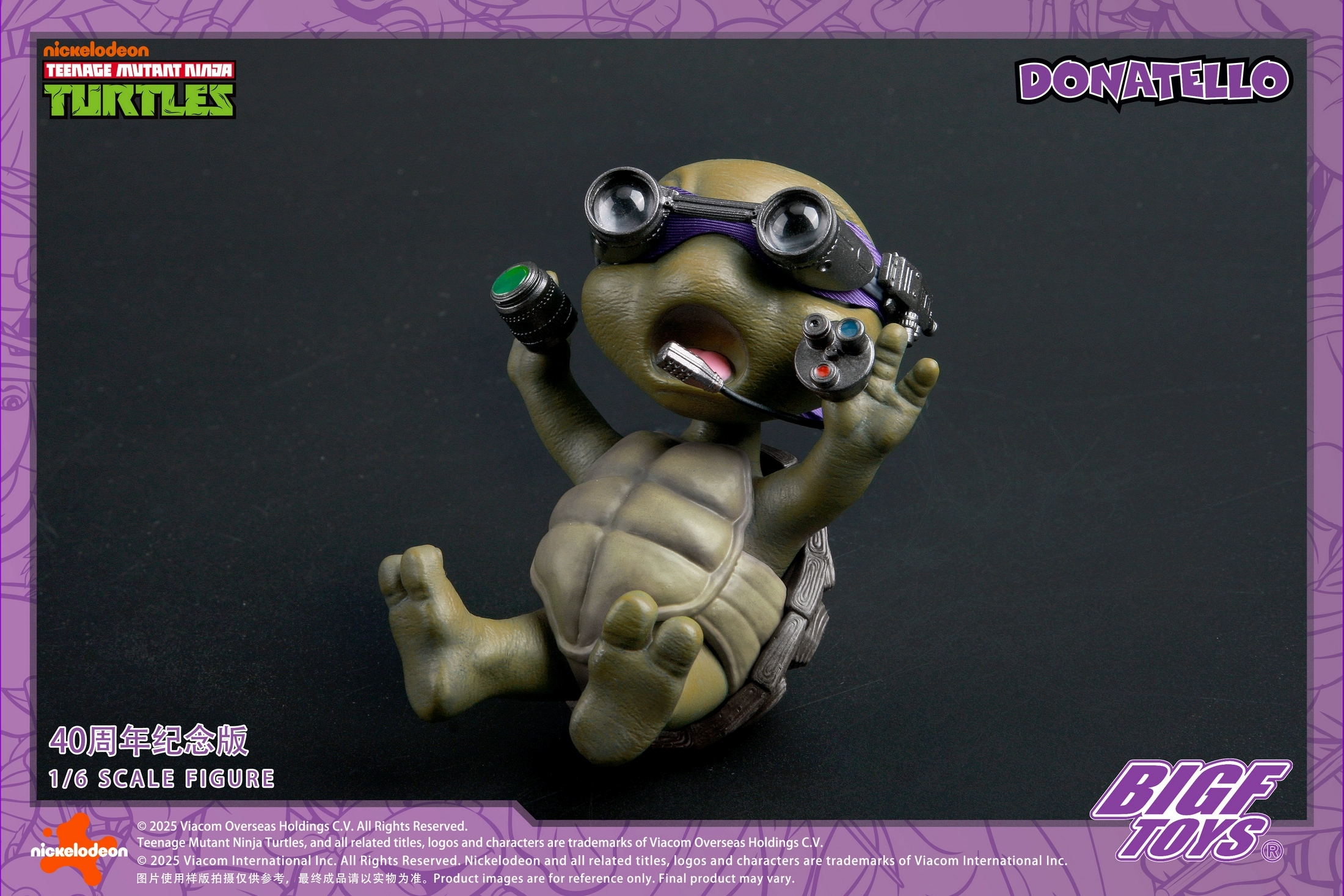 BIGFTOYS - TNMT Donatello 40th Anniversary Edition Action Figure BIGF-003 (Licensed)