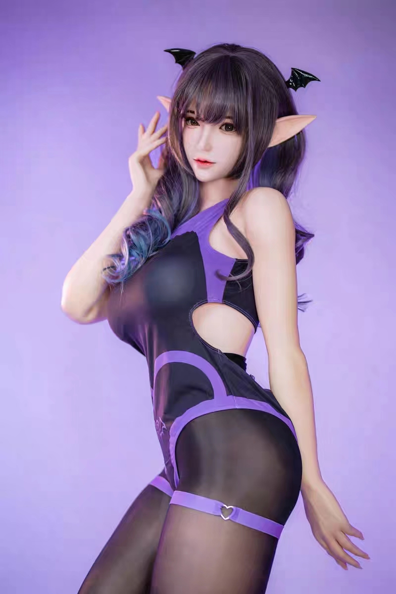 Bezlya - 2.2CF Series 1/1 Scale Purple Succubus Magnolia No.1 Makeup Silicone Doll (Licensed)