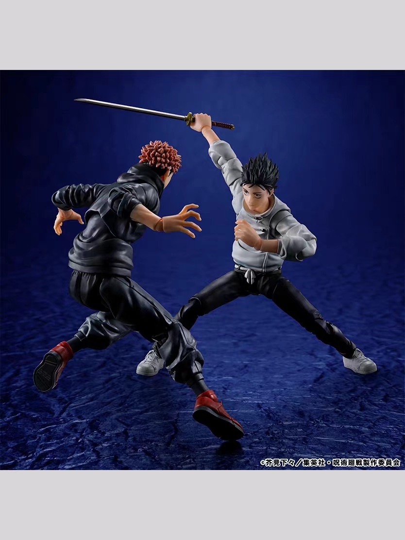 BANDAI SPIRITS - Jujutsu Kaisen -S.H.Figuarts Yuji Itadori -Sukuna's Vessel X Yuta Okkotsu -Special Grade Jujutsu Sorcerer  (Licensed) Action Figure 