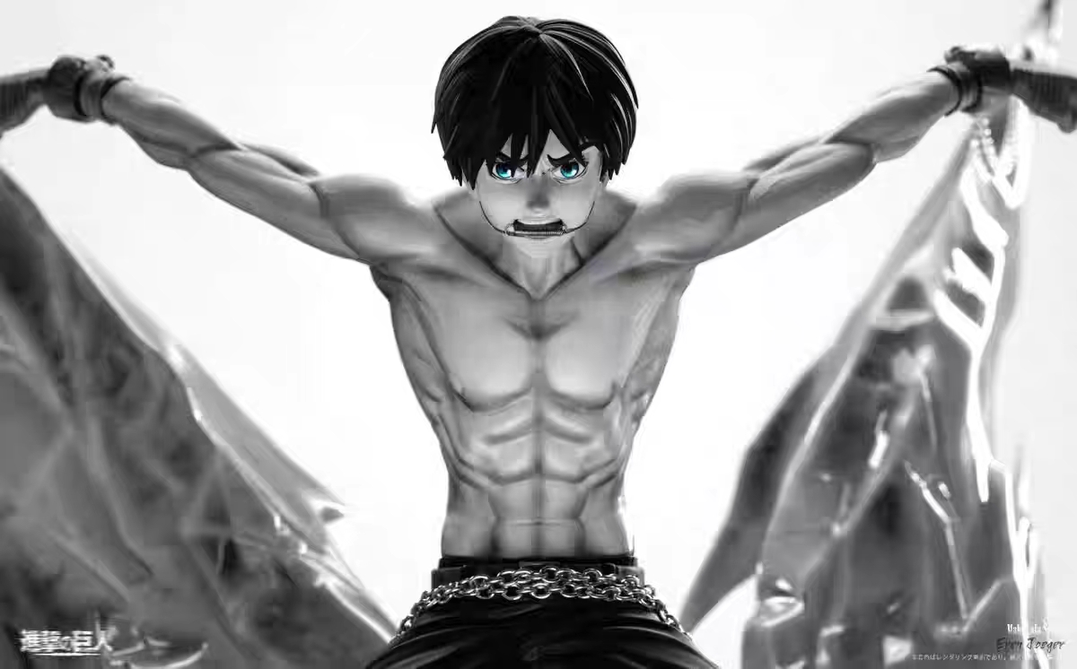 Mahakala Studio - Imprisoned Eren Attack on Titan Statue 