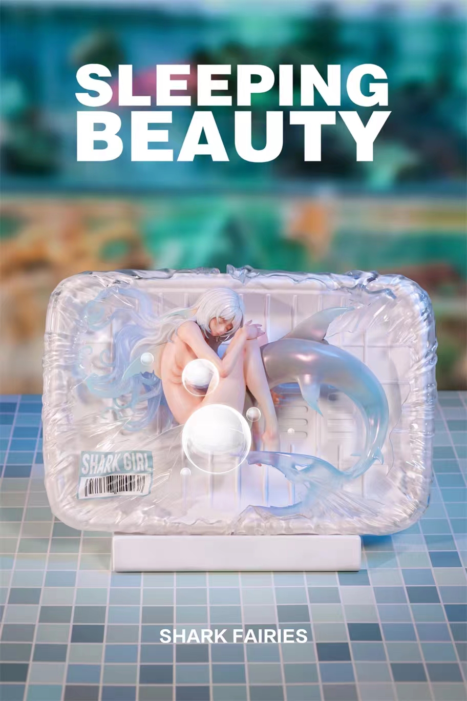 WeArtDoing Studio - Sleeping Beauty-Shark Fairies-Black Fin X Silver Fin (Licensed) Statue 