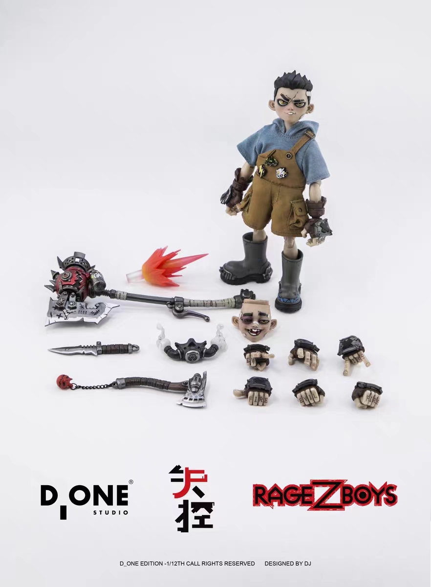 D ONE Studio - RAGE-ZBOYS 1/12 Action Figure (Licensed)