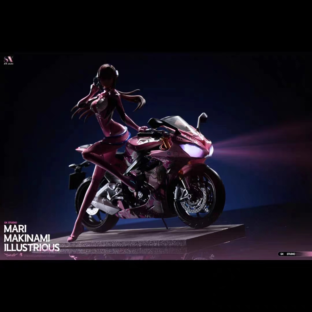 SX Studio - Motorcycle Girl Mari Makinami Illustrious Neon Genesis Evangelion Statue 