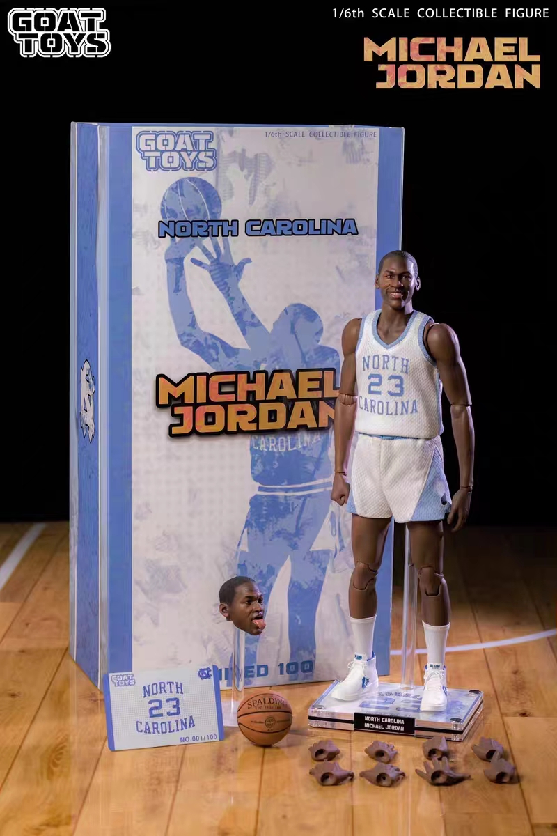 Goat Toys Studio - NBA 1/6 Michael Jordan University of North Carolina Action Figure