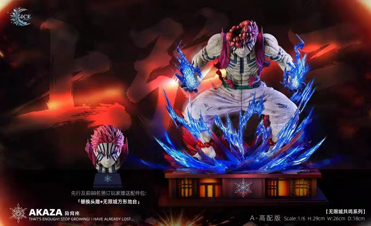 ICE Studio - Infinity Castle Series 01 Upper Moon 3 Akaza Demon Slayer Statue