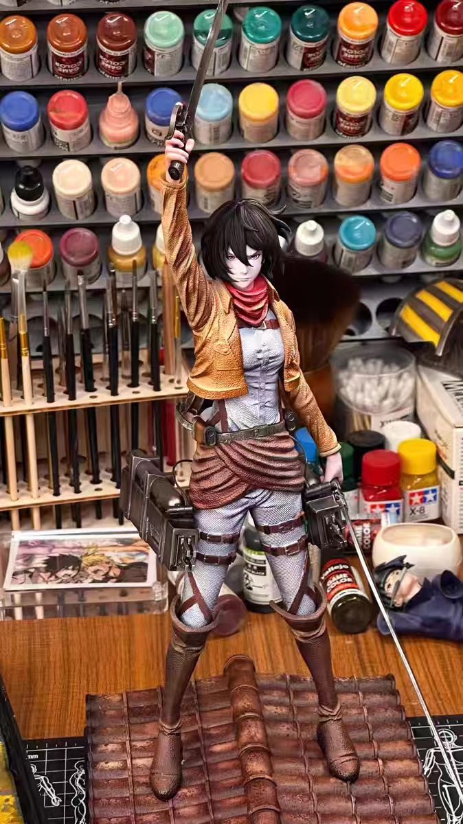 Leo Studio - Mikasa Ackerman Dokga Declaration Attack On Titan Statue