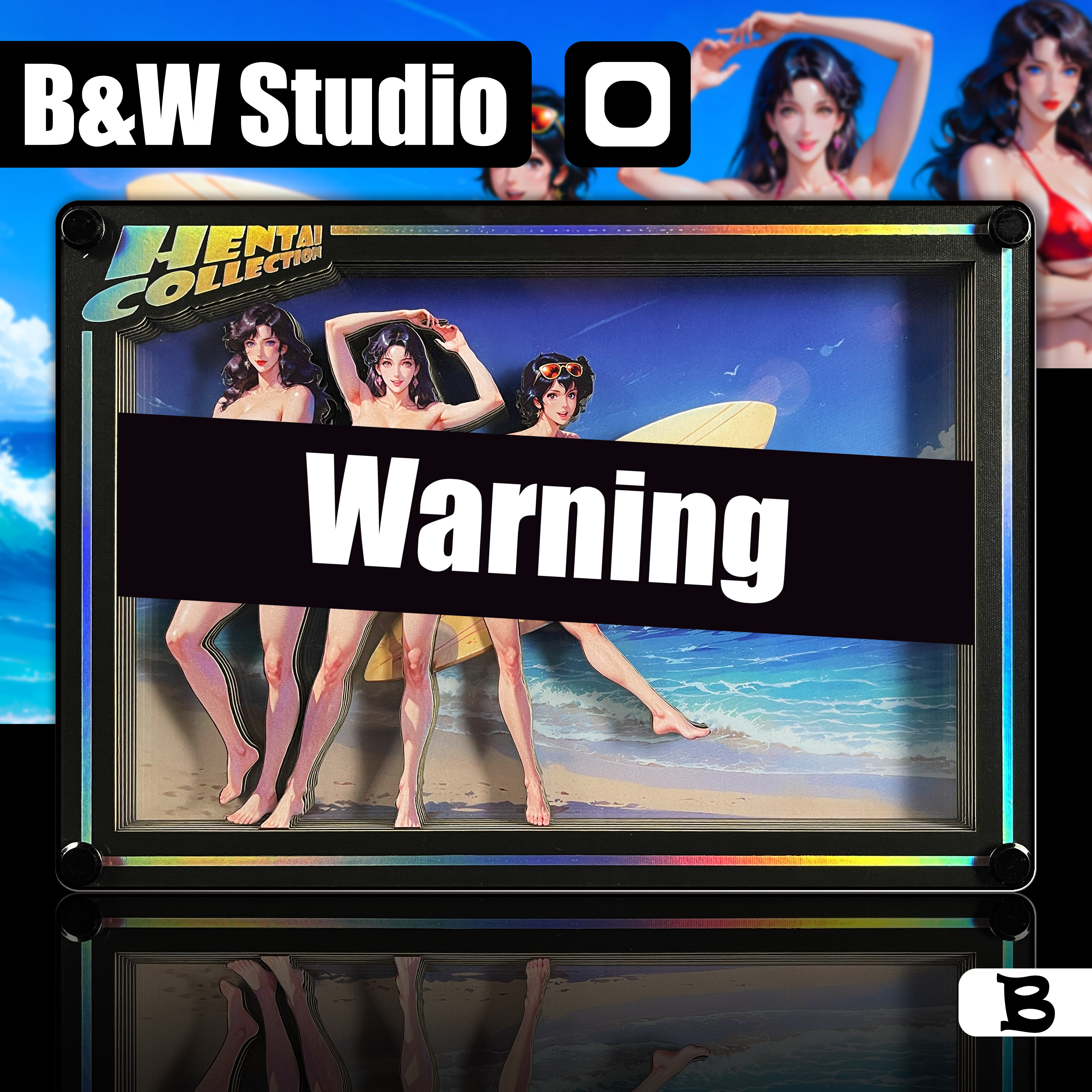 B&W Studio - Ben's Delusion World Series Desktop Decor Card #07 Cat's Eye