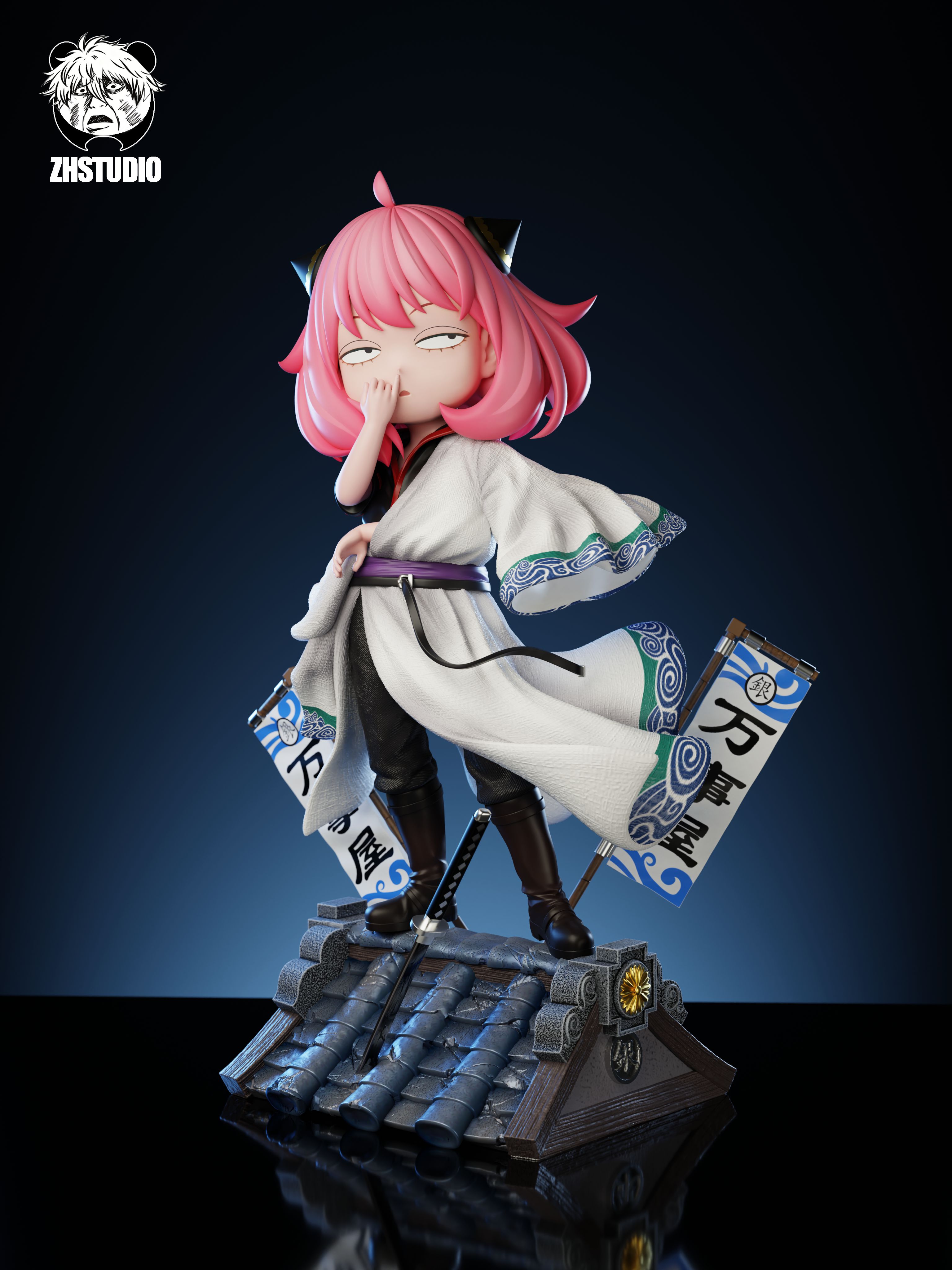 ZH Studio  Anya Cosplay Sakata Gintoki Spy x Family
