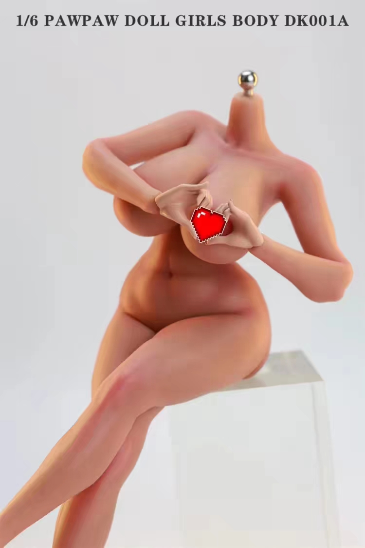 PAWPAW DOLL - DK001A 1/6 Removable Feet Silicone Female Blank Body (Licensed) Statue 