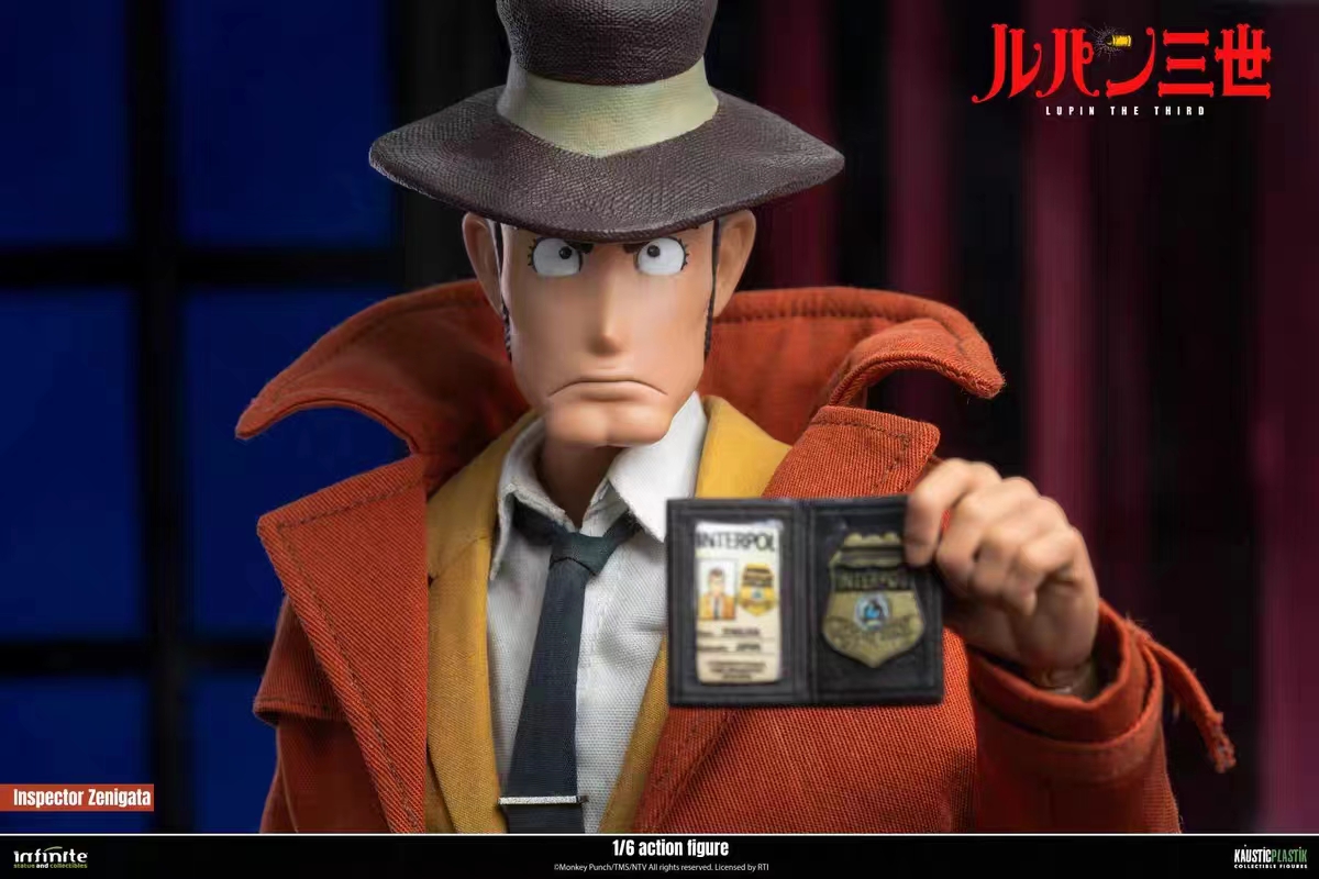 Infinite Statue - LUPIN THE 3rd THE ITALIAN ADVENTURE 1/6 ACTION FIGURE INSPECTOR KOICHI ZENIGATA Licensed