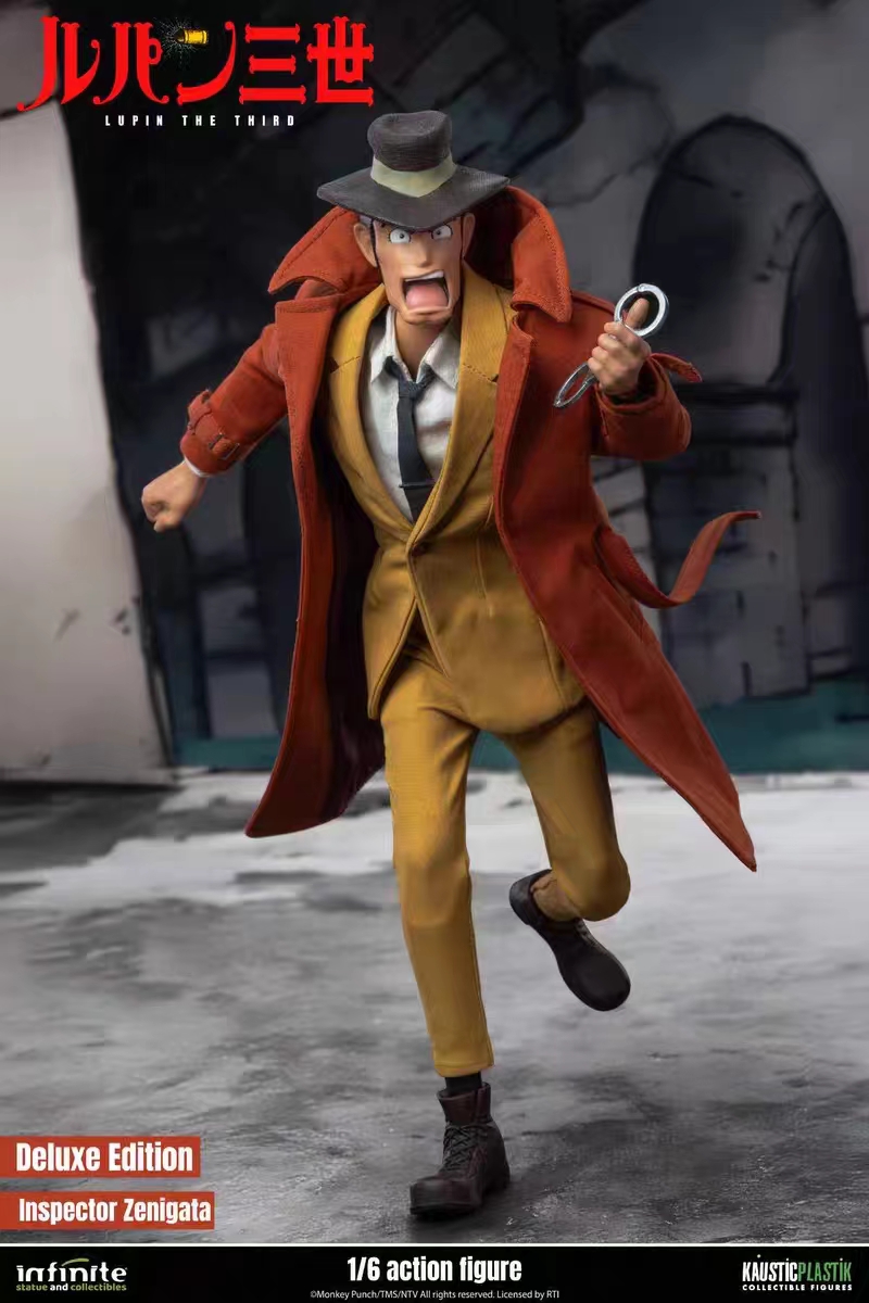 Infinite Statue - LUPIN THE 3rd THE ITALIAN ADVENTURE 1/6 ACTION FIGURE INSPECTOR KOICHI ZENIGATA Licensed