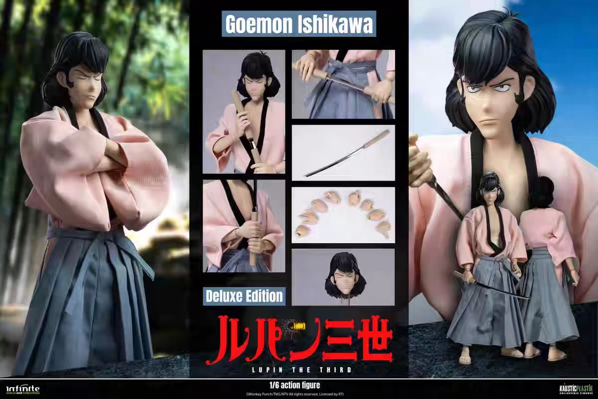 Infinite Statue - LUPIN THE 3rd THE ITALIAN ADVENTURE  ACTION FIGURE GOEMON ISHIKAWA XIII Licensed