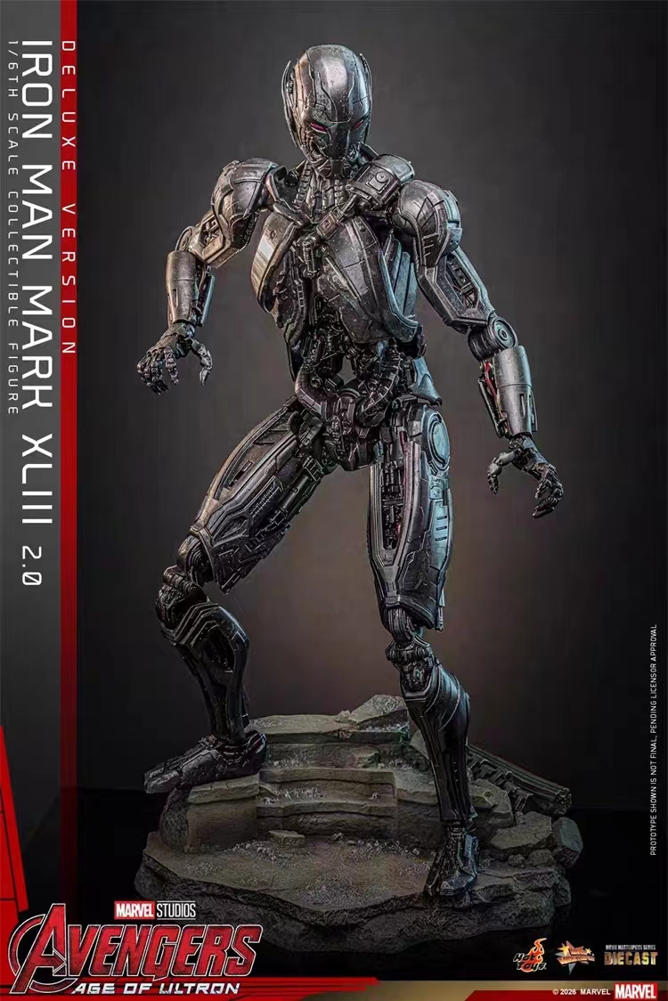 Hottoys - Avengers: Age of Ultron Iron Man Mark XLIII (2.0)Collectible Figure MMS865D80 MMS866D81 Licensed Statue
