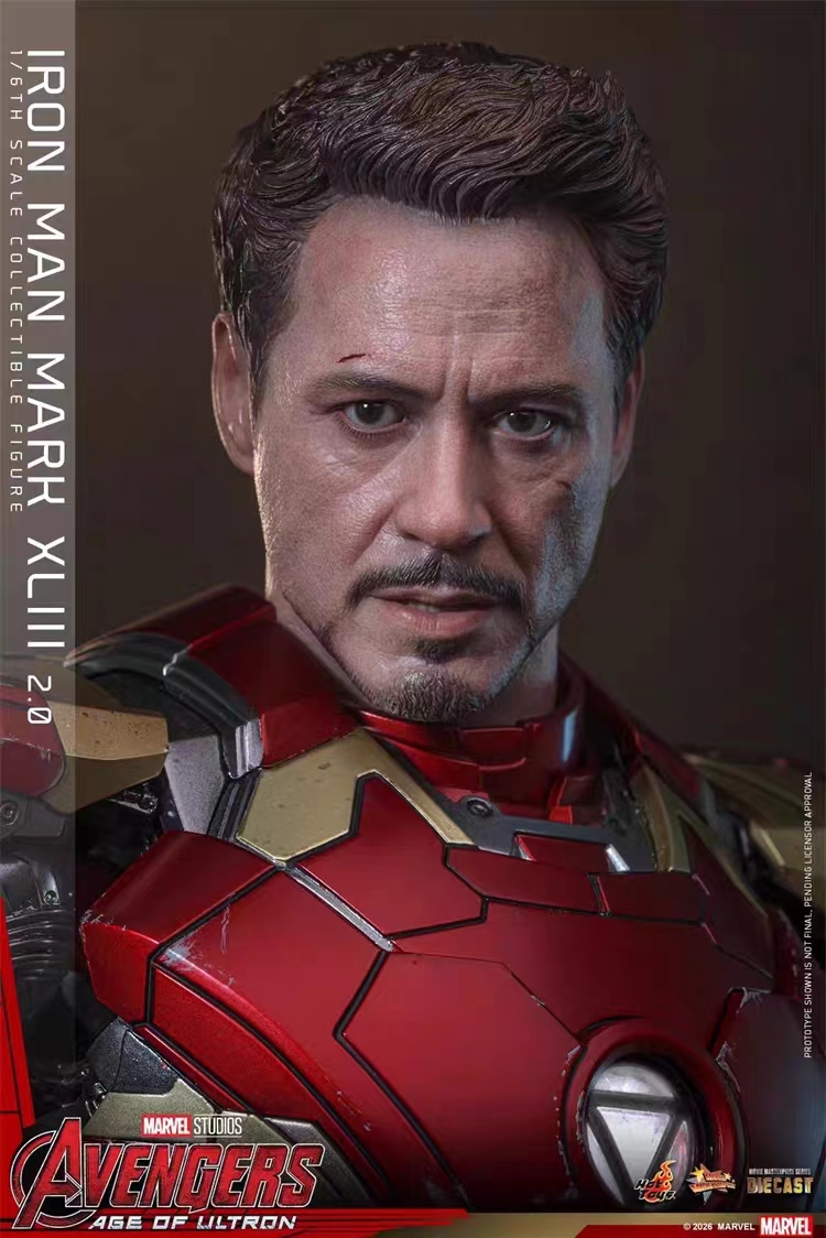 Hottoys - Avengers: Age of Ultron Iron Man Mark XLIII (2.0)Collectible Figure MMS865D80 MMS866D81 Licensed Statue