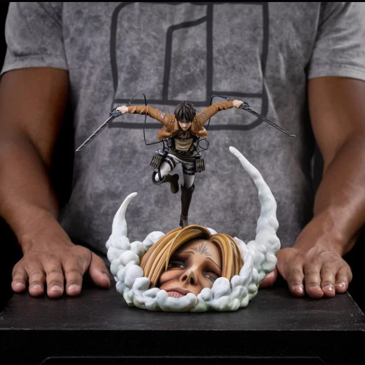Iron Studio -Eren Yeager Attack on Titan Scale  Statue ATTCK136026-10 Licensed 