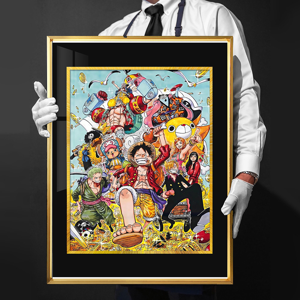 Featuring Luffy Zoro Sanji Nami and the Thousand Sunny Available as a Nap Blanket, Decorative Print or Rug