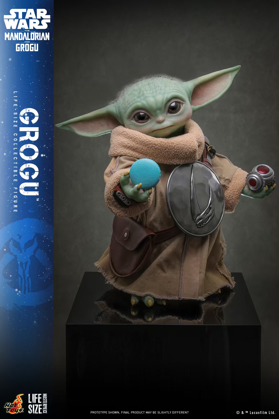Hottoys Star Wars: The Mandalorian X Grogu Grogu Life Size Collectible Figure LMS016 (Licensed)