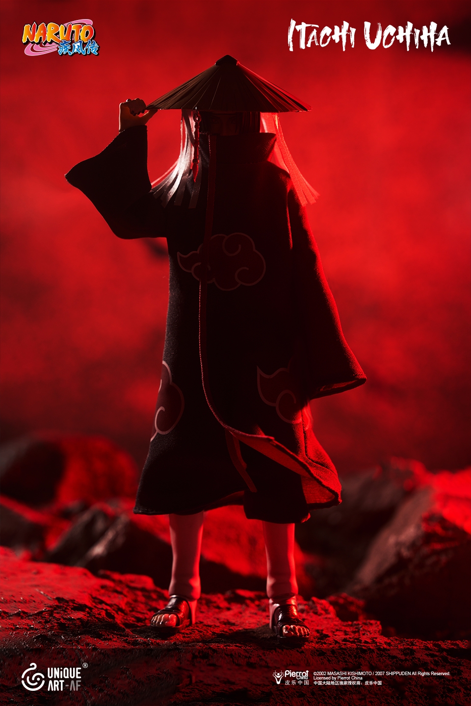 UNiQUE ART Naruto Shippuden Uchiha Itachi 1/12 Scale Licensed Collectible Action Figure (Licensed)