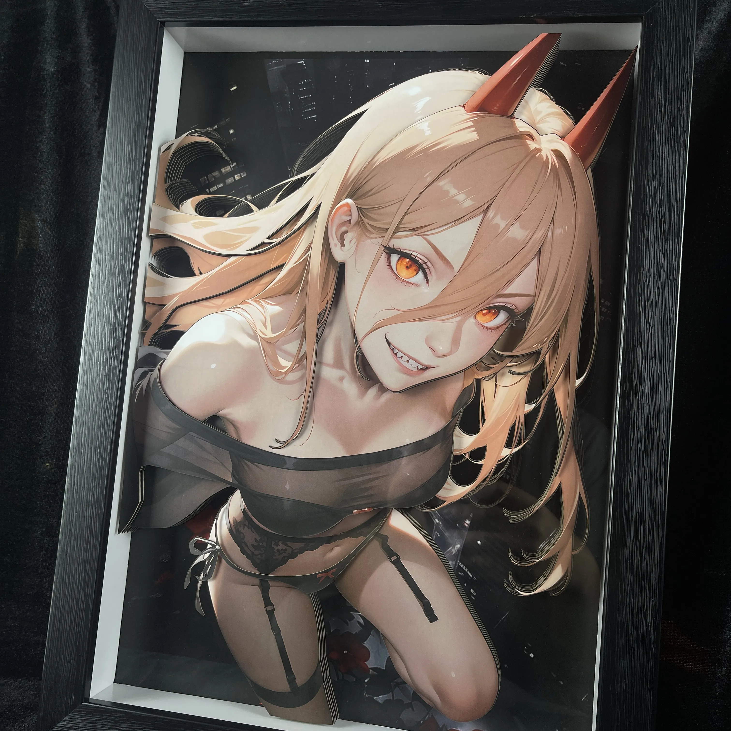 IN-STOCK-B&W STUDIO-CHAINSAW MAN POWER 3D DECORATIVE PAINTING