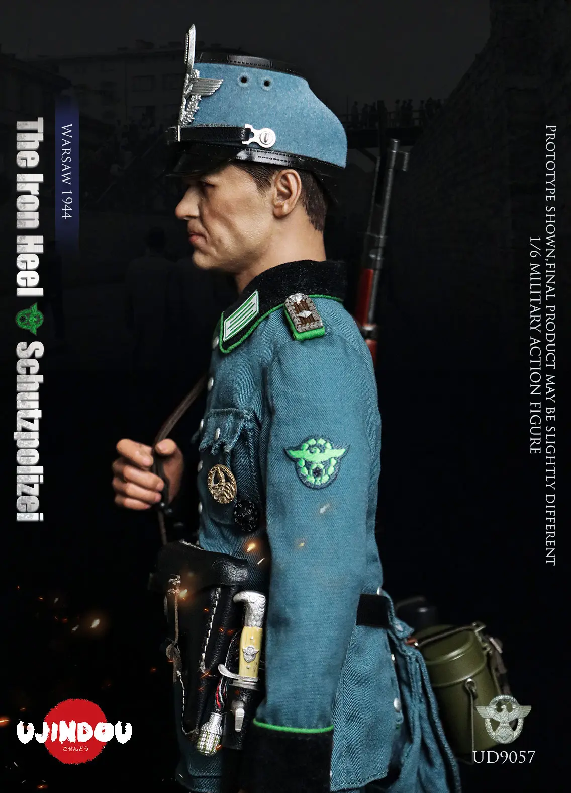 UJINDOU - 1/6 The Iron Heel-WWII German Schutzpolizei Warsaw 1944 UD9057 (Licensed)Statue