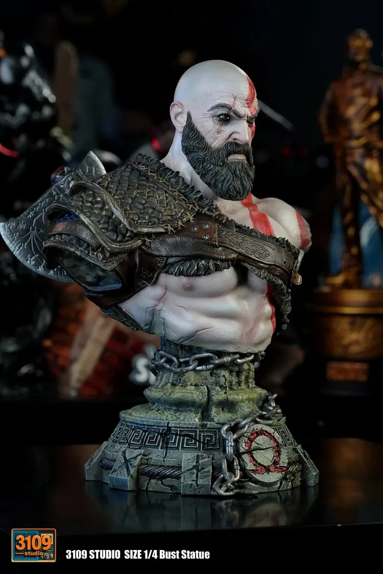 GOD OF WAR KRATOS BUST STATUE GK-3109 STUDIO Pre-sale