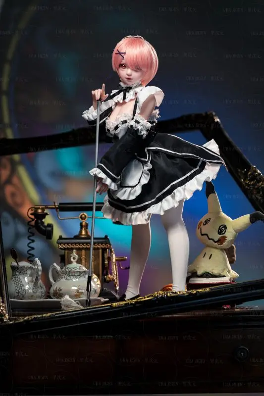 Bezlya - Ram x Rem 60cm Adult Sex Toy All-Silicone Action Figure Re:Zero -Starting Life in Another World Statue 