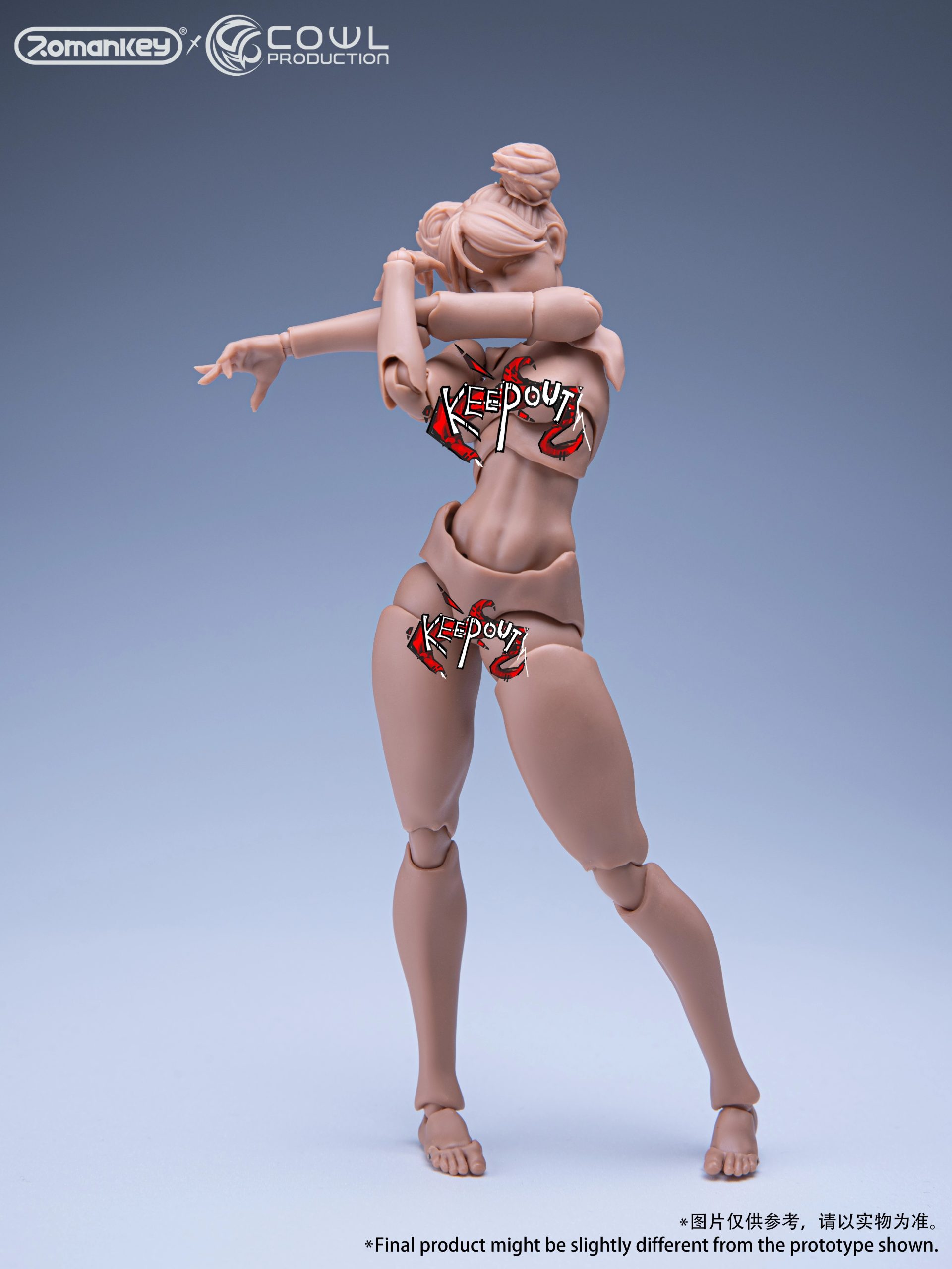 1/12 Scale Highly Articulated Female Body Reissue (Licensed) Statue (GK) -Romankey Studio