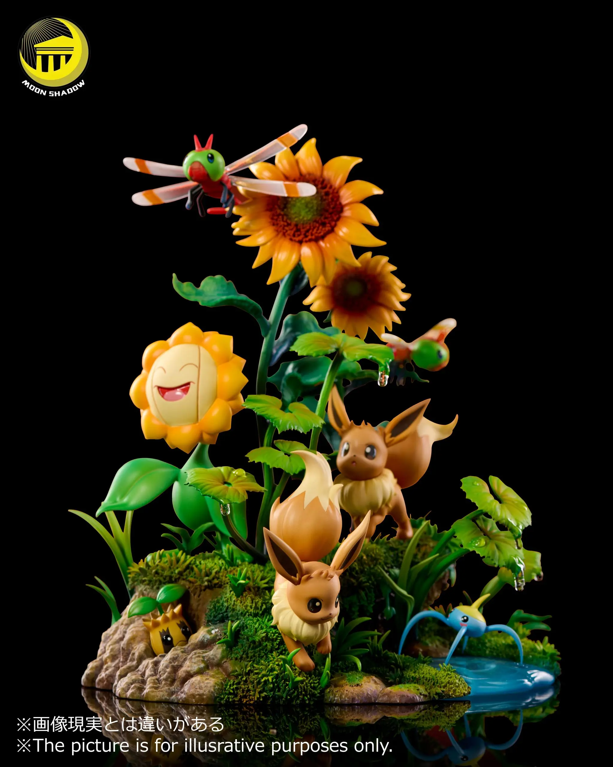 MoonShadow Studio - Pokemon Nature Series Eevee #5 Eevee and Pikachu Scene Statue(GK)