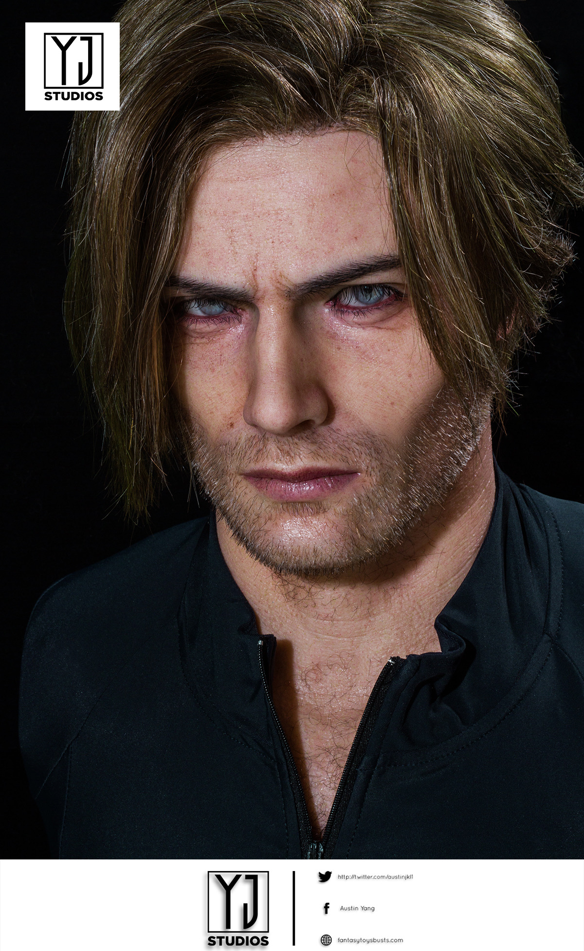 YJStudios Resident Evil 9 Requiem 1:1 Bust of Leon Scott Kennedy