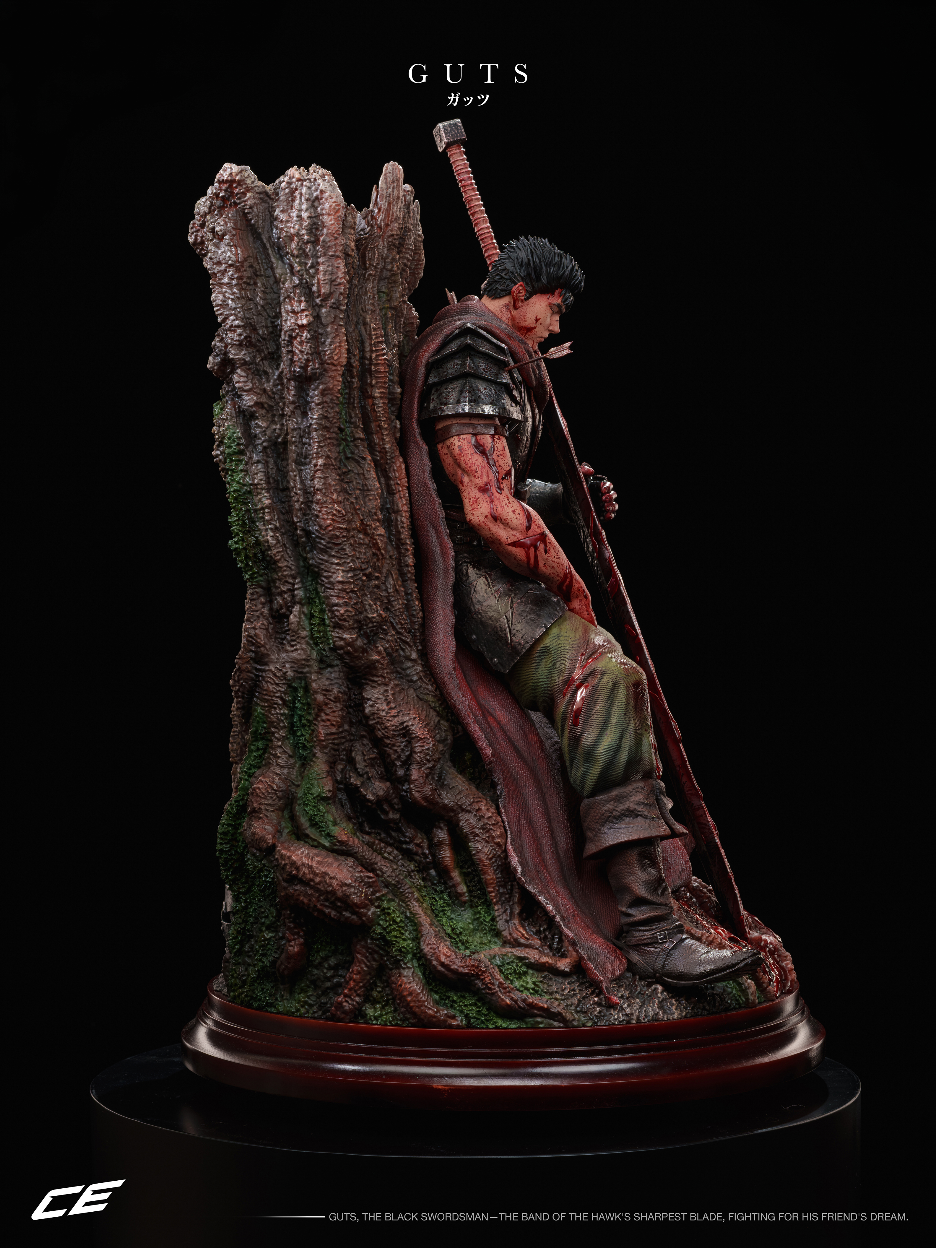 CE Studio Guts Leaning Against Tree Berserk Statue