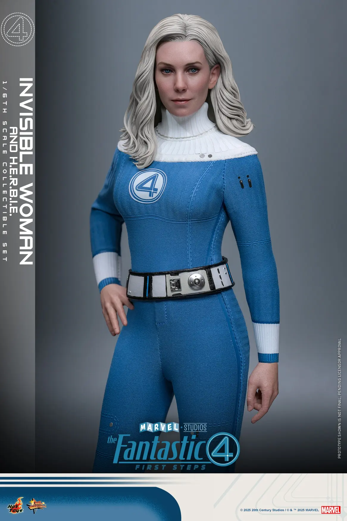 Hottoys - The Fantastic Four: First Steps Invisible Woman and H.E.R.B.I.E. 1/6th scale Collectible Figure Set MMS823 MMS824 (Licensed)Statue(GK)