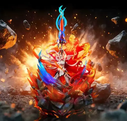 HFK Studio - Honkai Impact 3  Kiana Moon Halo Statue 