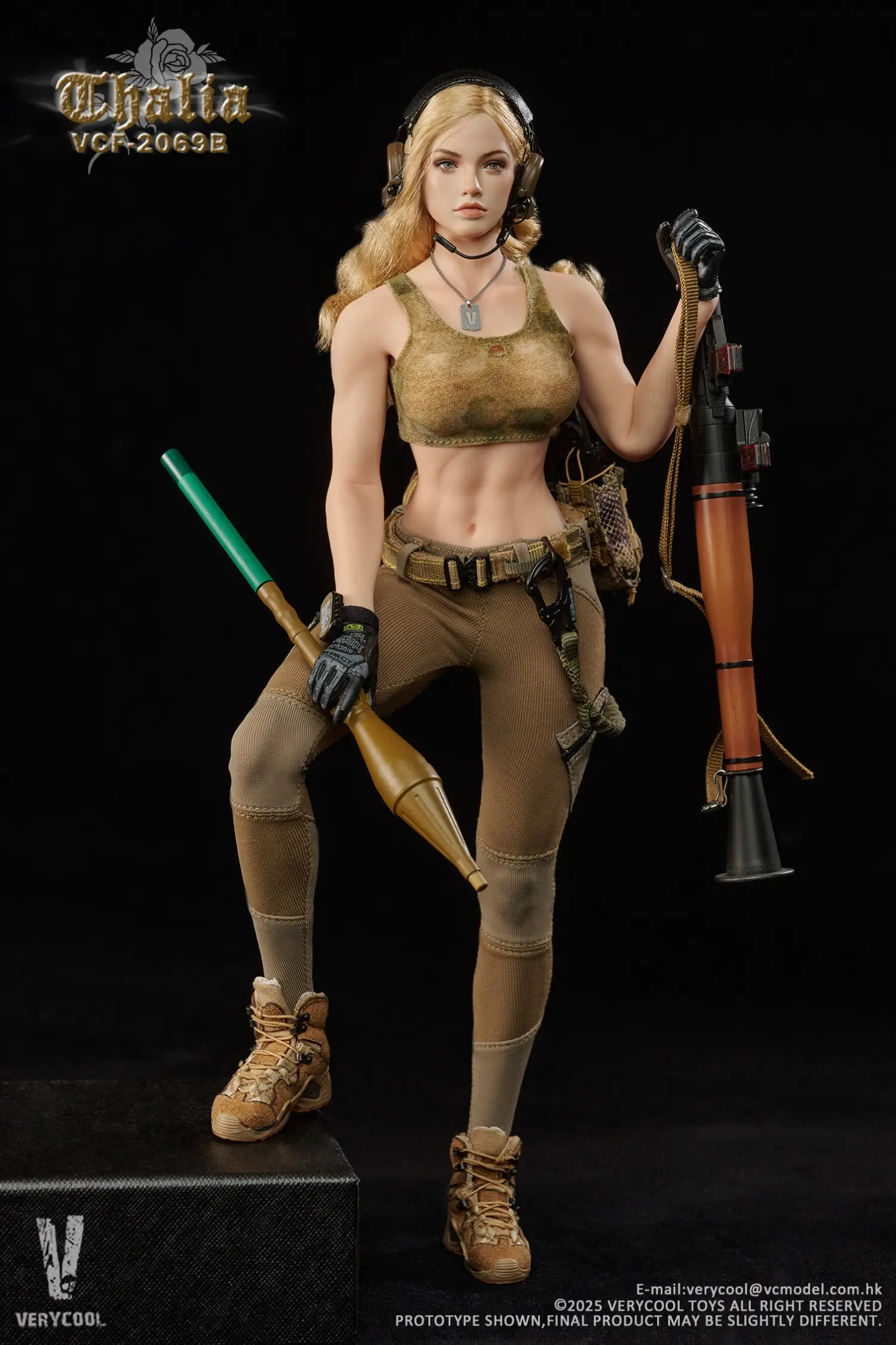 VERYCOOL -VCF-2069 Desert female soldier -Thalia (Licensed) 1/6 Scale Action Figure 