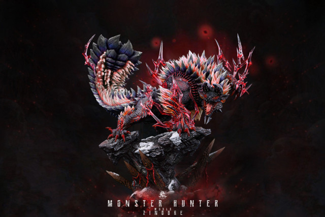 Zinogre & Stygian Zinogre with LED Statue(GK) -Dragon Realm Studio