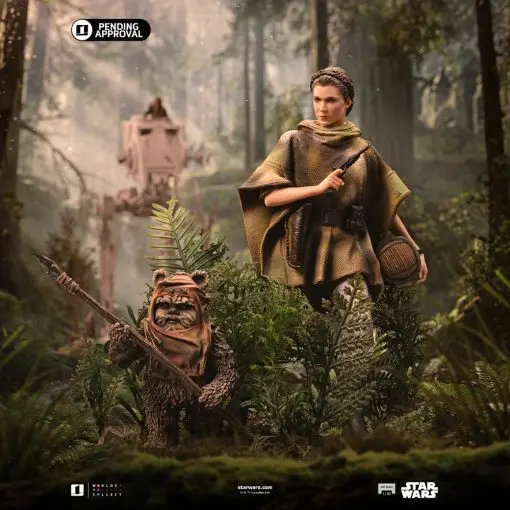 Iron Studio - Leia and Wicket 1/10 Scale Statue LUCSWR126625-10 (Licensed)Statue(GK)