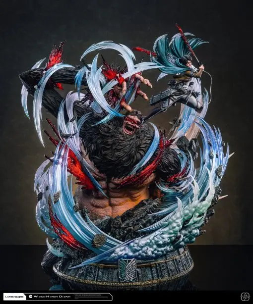 Hertz Studio - Attack on Titan 2.0 Ackerman Levi vs Zeke Statue(GK)