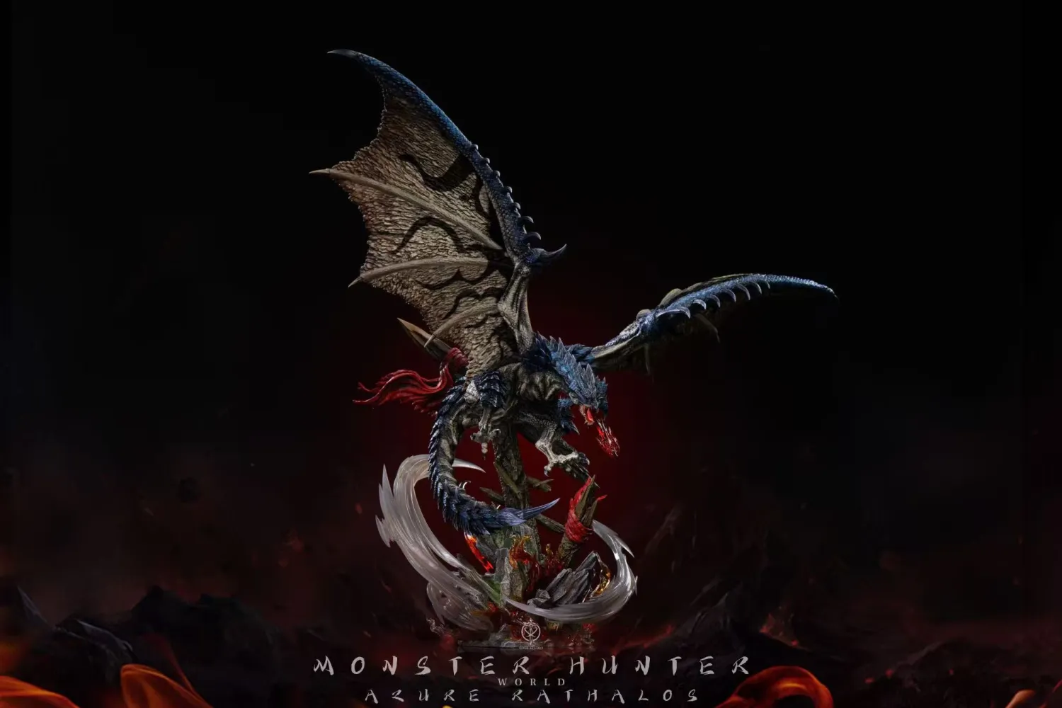 Edge Studio - Monster Hunter Rathalos & Silver Rathalos & Arure Rathalos Statue
