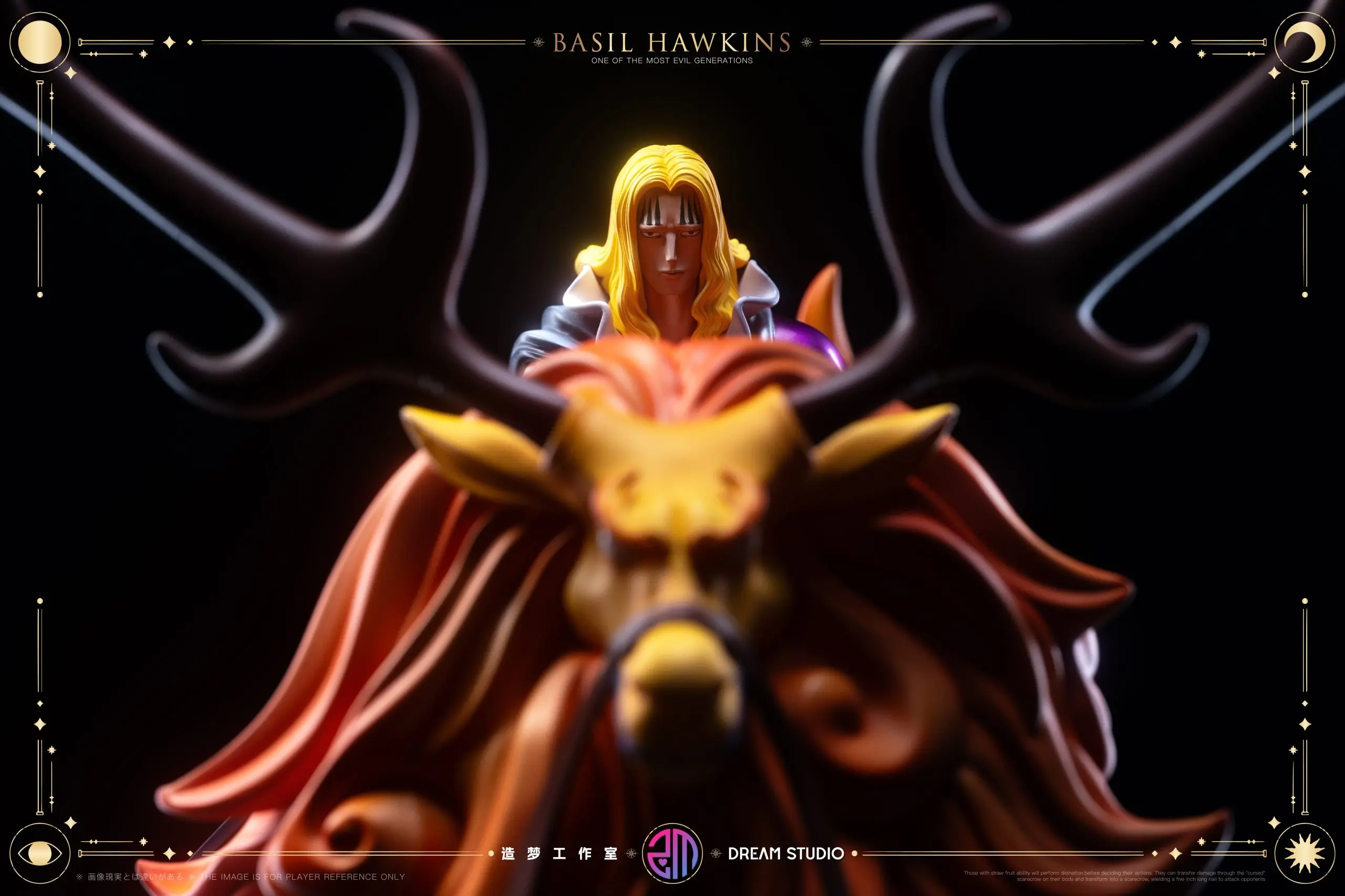 DREAM Studio - One Piece Onigashima Deer-Riding Hawkins Statue(GK)