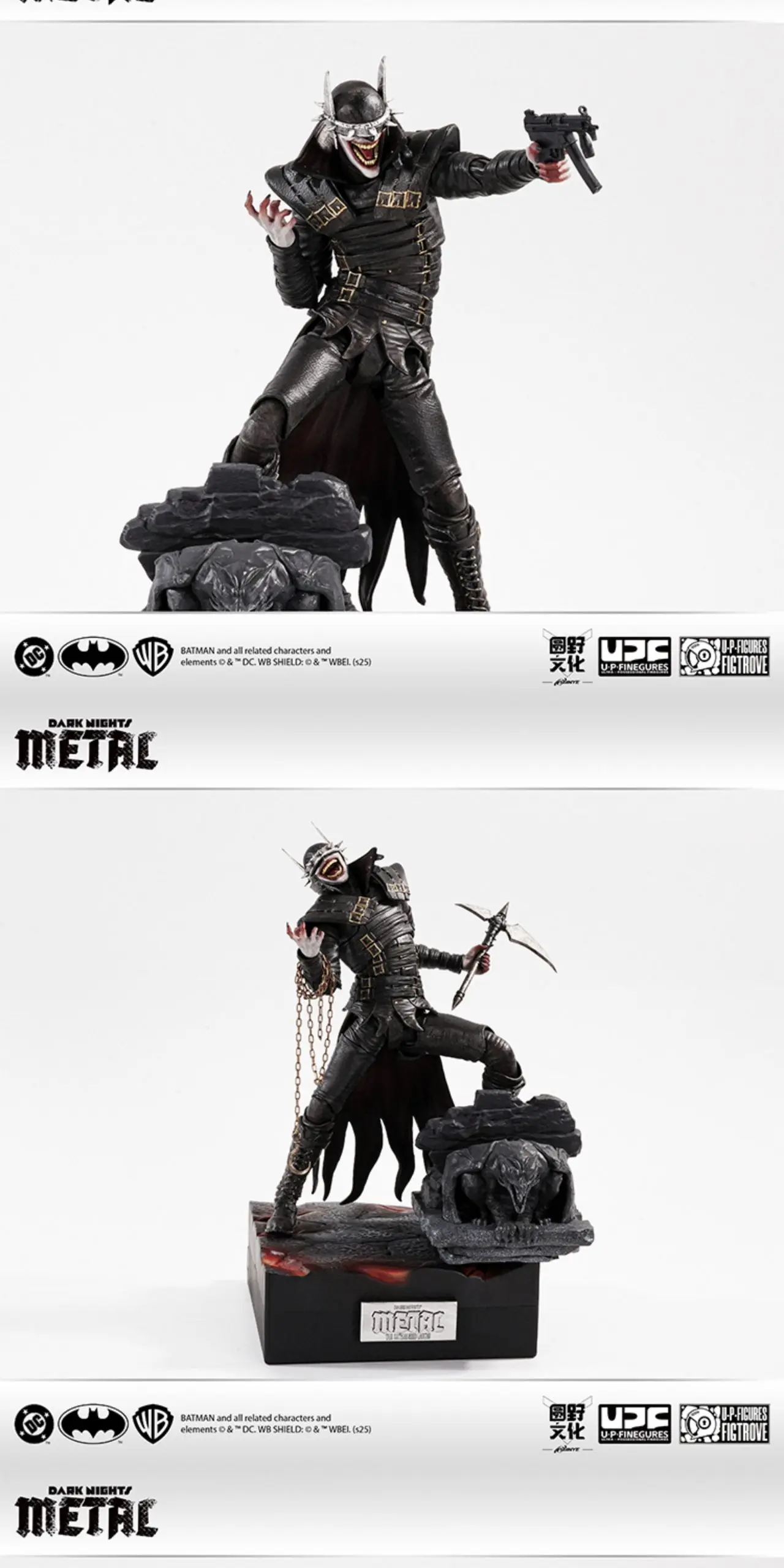 ROUND FIELD X U-P-Finegures - Dark Night The Batman Who Laughs action figure (Licensed)Statue (GK)