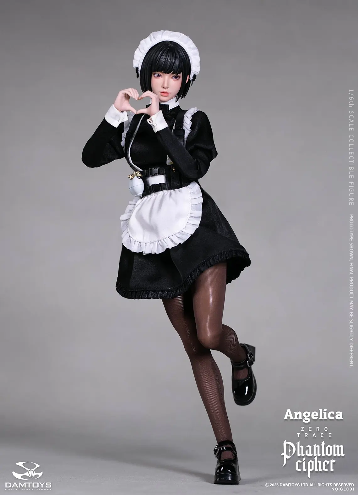 DAMTOYS - 1/6th scale PHANTOM CIPHER: ZERO TRACE ANGELICA Original Story Collectible Action FigureGLC01 (Licensed)
