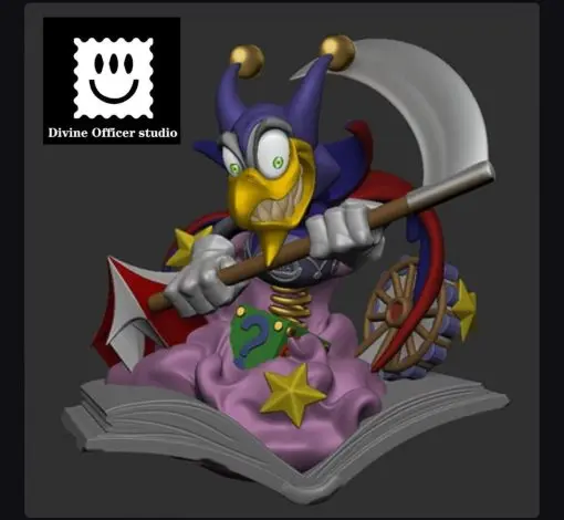 Divine Officer Studio - Yu-Gi-Oh! Cartoon Blue-Eyes White Dragon & Cartoon Dark Rabbit & Scythe Devil Bird Statue(GK)