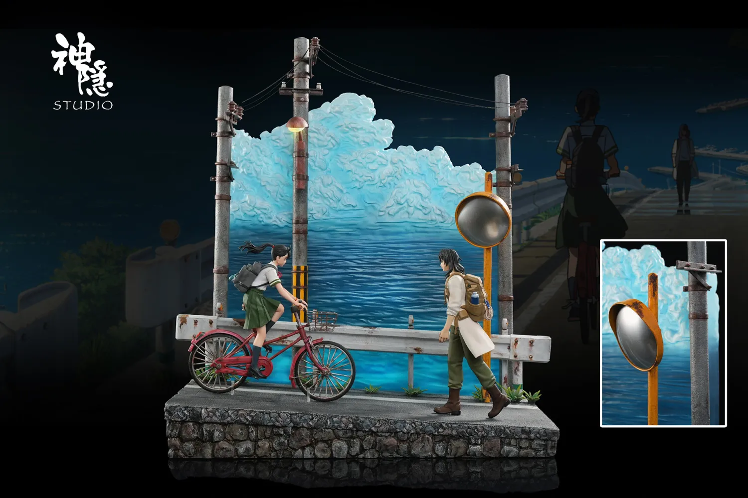 Shen Yin Studio -Suzume The Crossroads Before Goodbye Statue