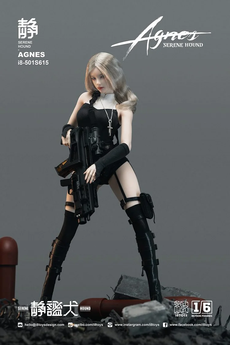 Original Quiet Dog AGNES and Witch TERESA (Authorized) 1/6 Statue GK, 18Toys Studio, Pre-sale