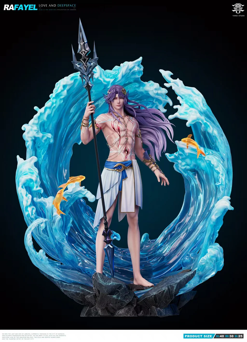 Yun Gu Studio - Love and Deepspace 1/6 Statue Mermaid Rafayel 